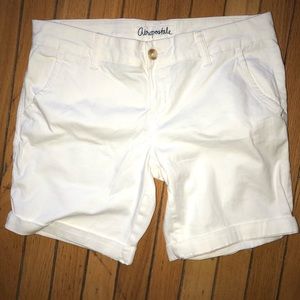 Pure White Shorts
